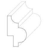 5609 Wood Panel Mold & Base Cap 3/4 x 1-1/4