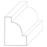 5611 Wood Panel Mold & Base Cap 3/4 x 1