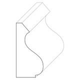 5769 Wood Panel Mold & Base Cap 3/4 x 1-1/2
