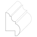 7014 Wood Panel Mold & Base Cap 3/4 x 1-1/8