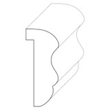 8023 Wood Panel Mold & Base Cap 3/4 x 1-3/4
