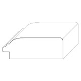 8156 Wood Panel Mold & Base Cap 3/4 x 2-1/4