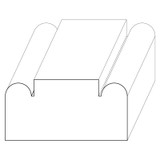 8323 Wood Casing 3/4 x 1-1/2