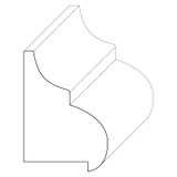 7002 Wood Panel Mold & Base Cap 1 x 1-1/2