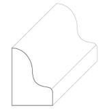 5028 Wood Panel Mold & Base Cap 1/2 x 3/4