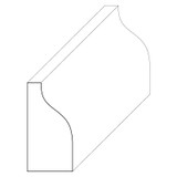5043 Wood Panel Mold & Base Cap 5/16 x 5/8