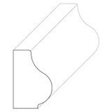 5037 Wood Panel Mold & Base Cap 1/2 x 11/16