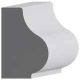 5037 Wood Panel Mold & Base Cap 1/2 x 11/16