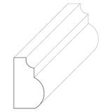 5048 Wood Panel Mold & Base Cap 1/4 x 1/2