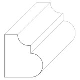 5064 Wood Panel Mold & Base Cap 11/16 x 3/4