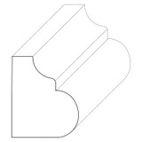 5284 Wood Panel Mold & Base Cap 11/16 x 7/8