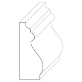5413 Wood Panel Mold & Base Cap 11/16 x 1-5/8