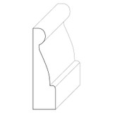 5443 Wood Panel Mold & Base Cap 1/2 x 1-7/8