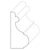 5493 Wood Panel Mold & Base Cap 1 x 2