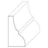 5649 Wood Panel Mold & Base Cap 11/16 x 1-3/16