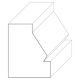 5659 Wood Panel Mold & Base Cap 1-1/8 x 1-7/16