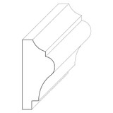 5662 Wood Panel Mold & Base Cap 1/2 x 1-1/8