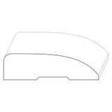 1191 Wood Casing 7/8 x 3-1/4