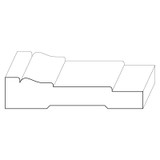 1253 Wood Casing 7/8 x 3-15/16