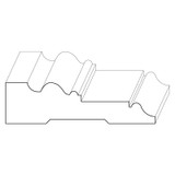 1390 Wood Casing 1 x 3-9/16