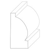 4011 Wood Panel Mold & Base Cap 7/8 x 1-3/4