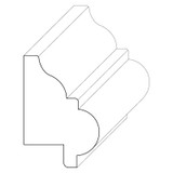 5282 Wood Panel Mold & Base Cap 7/8 x 1-1/4