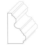 5425 Wood Panel Mold & Base Cap 7/8 x 1-1/2