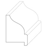 5442 Wood Panel Mold & Base Cap 7/8 x 1-1/4