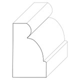 5470 Wood Panel Mold & Base Cap 7/8 x 1-7/16