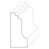 5490 Wood Panel Mold & Base Cap 7/8 x 1-3/4