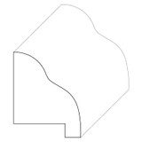 5644 Wood Panel Mold & Base Cap 7/8 x 1-1/16