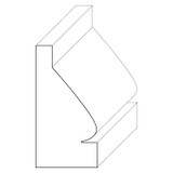 5654 Wood Panel Mold & Base Cap 7/8 x 1-3/4
