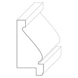 5666 Wood Panel Mold & Base Cap 7/8 x 1-7/8
