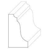 8073 Wood Panel Mold & Base Cap 7/8 x 1-1/2