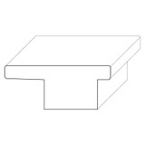 8135 Wood Panel Mold & Base Cap 7/8 x 2