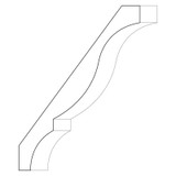 3229 Wood Crown 1 x 9-1/2