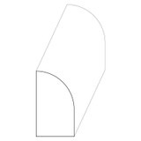 15101 MDF Shoe 7/16" x 11/16" x 16'