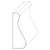 5462 Wood Panel Mold & Base Cap 5/8 x 1-3/4