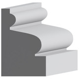 5016 Wood Panel Mold & Base Cap 1/2 x 3/4