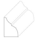 5018 Wood Panel Mold & Base Cap 1/2 x 11/16