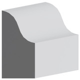 5027 Wood Panel Mold & Base Cap 3/8 x 13/16