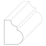 5063 Wood Panel Mold & Base Cap 9/16 x 3/4