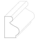 5213 Wood Panel Mold & Base Cap 1/2 x 3/4