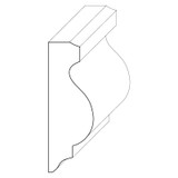 5645 Wood Panel Mold & Base Cap 11/16 x 2-1/16