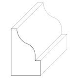 5680 Wood Panel Mold & Base Cap 5/8 x 1
