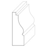 5690 Wood Panel Mold & Base Cap 5/8 x 1-3/4