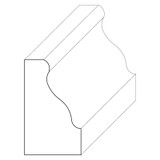 5696 Wood Panel Mold & Base Cap 5/8 x 1