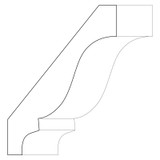 3028 Wood Crown 11/16 x 4-1/8