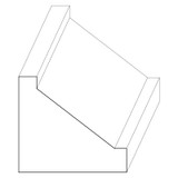5665 Wood Small Mold 1 x 1-1/8