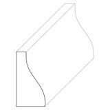 5041 Wood Panel Mold & Base Cap 5/16 x 5/8